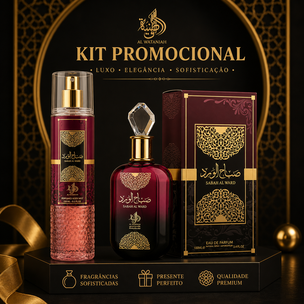 Kit Perfume + Body Mist Sabah Al Ward
