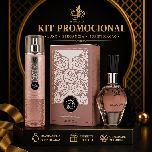 Kit Perfume + Body Mist Shagaf Al Ward
